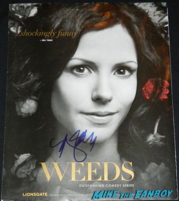 Mary louise parker signed autograph weeds promo Emmy flyer rare hot sexy weeds promo
