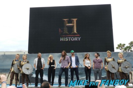 Vikings cast group photo sdcc comic con Vikings Cast Autograph Signing At The SDCC Waterway Experience! With Travis Fimmel! Katheryn Winnick! George Blagden! Gustaf Skarsgard! Clive Standen! Jessalyn Gilsig! And More! san diego comic con 2013 signing autographs day 1 104