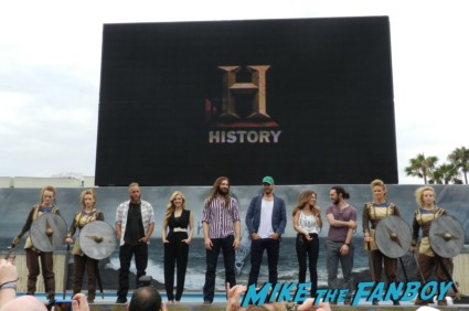Vikings cast group photo sdcc comic con Vikings Cast Autograph Signing At The SDCC Waterway Experience! With Travis Fimmel! Katheryn Winnick! George Blagden! Gustaf Skarsgard! Clive Standen! Jessalyn Gilsig! And More! san diego comic con 2013 signing autographs day 1 104