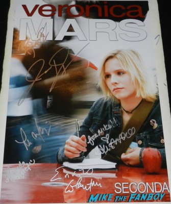 veronica mars cast signed autograph poster kristen bell 011