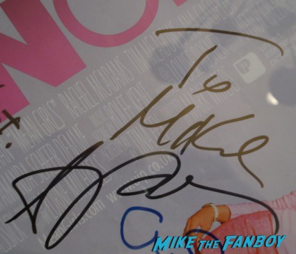 Amy Poehler signed autograph mean girls mini poster Amy Poehler Signing Autographs for fans jimmy kimmel live