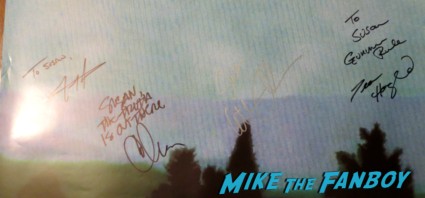 chris carter Gillian Anderson signed autograph x-files rare promo poster I want to believe 