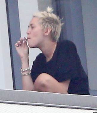 Miley Cyrus Getting High In Miami