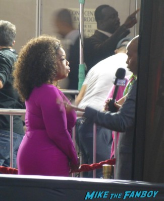 Oprah Winfrey at the Butler movie premiere los angeles on the red carpet