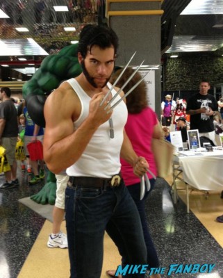 sexy Wolverine cosplay wizardworld comic con 2013 rare promo cosplay 2013