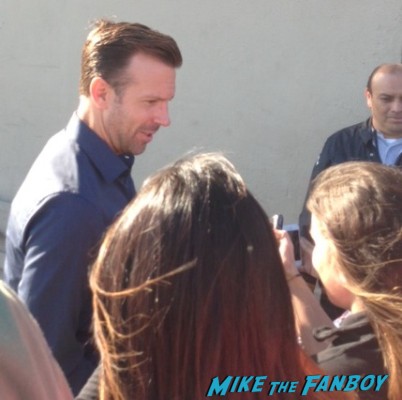 Jason Sudeikis signing autographs for fans at jimmy kimmel live hall pass we are the millers star