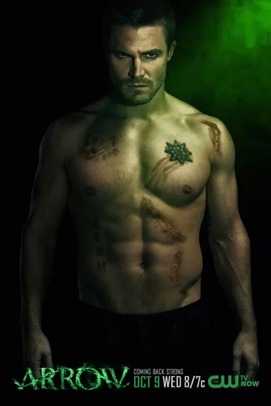 stephen Amell shirtless naked arrow promo poster limited edition rare hot promo 