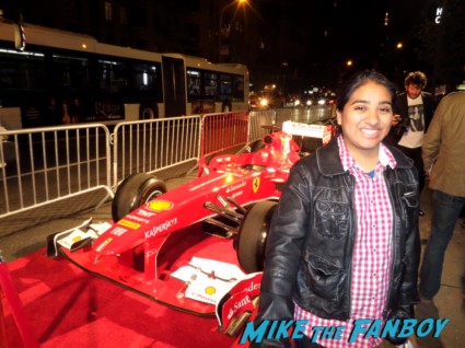 rush new york movie premiere red carpet props race cars rare