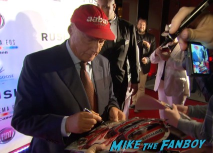 Niki Lauda signing autographs for fans rush tiff premiere screening chris hemsworth ron howard red carpet (23)
