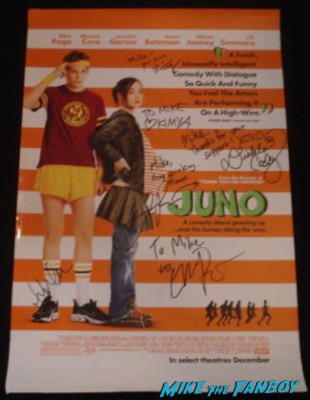 juno signed autograph mini poster