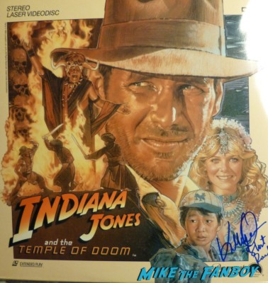 Indiana Jones and the Temple of doom signed laser disc Ke Huy Quan signed rare