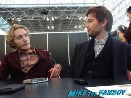 oby Regbo (Prince Francis) and Torrance Coombs (Sebastian “Bash”)  nycc rare press conference 