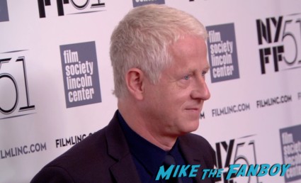 Richard Curtis on the red carpet at the about time new york film festival premiere richard curtis bill nighy