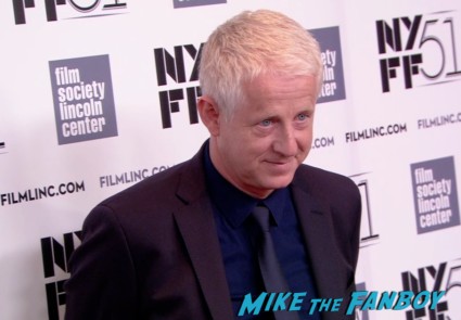 Richard Curtis on the red carpet at the about time new york film festival premiere richard curtis bill nighy
