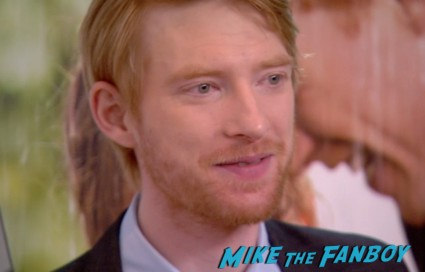 Domhnall Gleeson on the red carpet at the about time new york film festival premiere richard curtis bill nighy