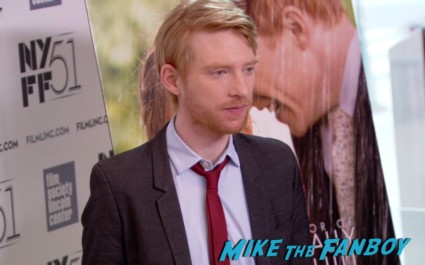 Domhnall Gleeson on the red carpet at the about time new york film festival premiere richard curtis bill nighy