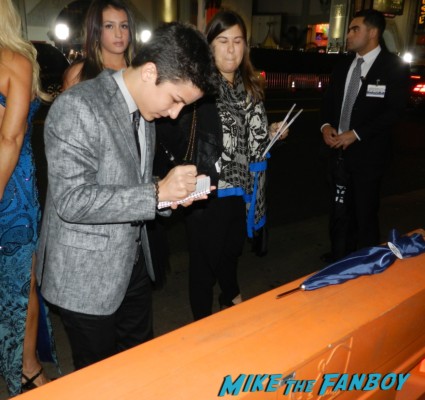 Aramis Knight signing autographs ender's game movie premiere debacle red carpet harrison ford 033
