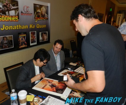 Jonathan Ke Huy Quan signing autographs for fans at hollywood show julie newmar signing autographs catwoman barbie 009