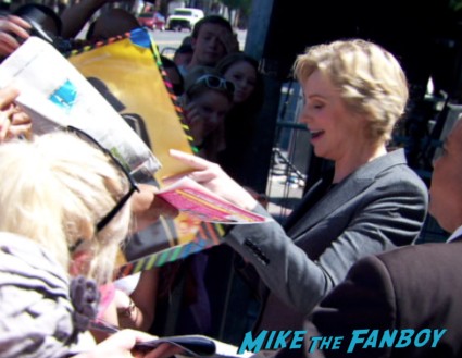 jane lynch walk of fame star ceremony signing autographs (1)