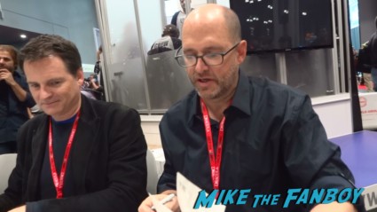 Mark Waters and Daniel Waters (director and writer) vampire academy autograph signing hot sexy nycc 2013 (9)