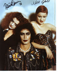 rocky horror picture show signed autograph photo tim curry nell campbell paricia quinn 