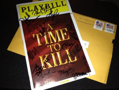 a time to kill playbill rare signed autograph promo tom skerritt