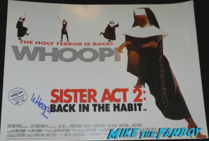 whoopi goldberg signed autograph sister act poster whoopi goldberg signing autographs for fans whoopi goldberg signing autographs for fans