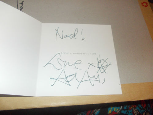 Adam Ant signed autograph christmas card
