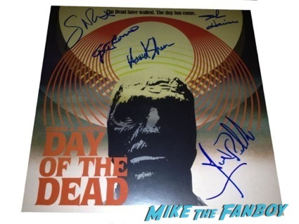day of the dead cast autograph signing george romero3
