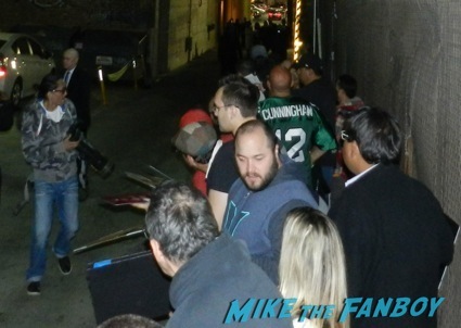 Amy Adams jimmy kimmel signing autographs fan photo rare1