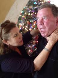Carrie Fisher choking william Shatner