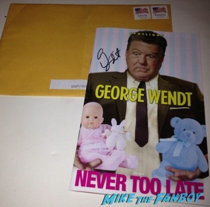 george wendt signed autograph playbill TTM Tuesday autograph playbill billy crystal 1