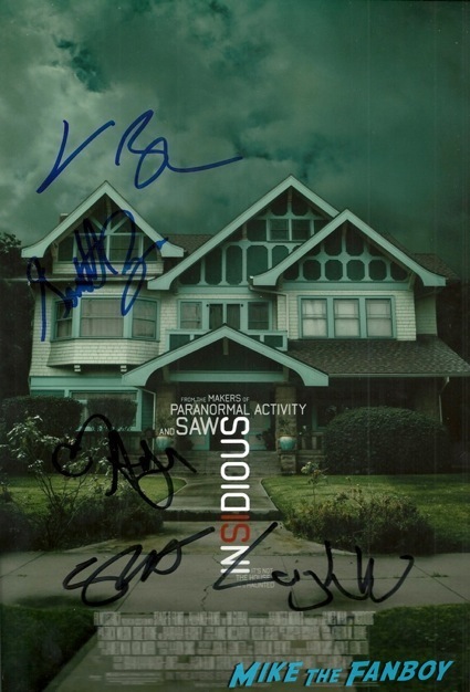 insidious chapter 2 signed autograph movie poster insidious 2 movie premiere autograph signing 5