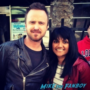 Aaron Paul meeting fans signing autographs need for speed1