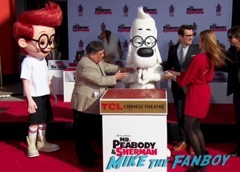 Mr. Peabody and Sherman Handprint ceremony 6