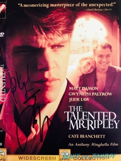 Phillip Seymour Hoffman signed autograph playbill photo talented Mr. Ripley1