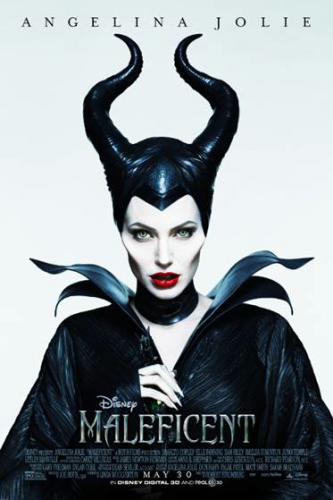Maleficent movie poster angelina jolie rare hot promo disney