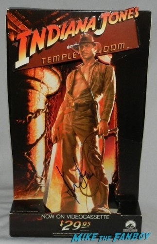indiana jones and the temple of doom counter stand standee signed autograph Harrison Ford signing autographs 2014 indiana jones star 4