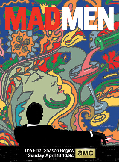 Mad Men season 7 promo poster Milton Glaser  art don draper