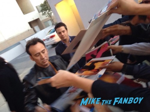 Nicolas Cage Signing Autographs