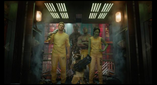 Guardians of the Galaxy behind the scenes still photo rare