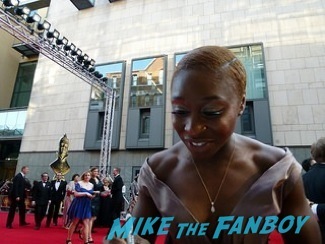 Cynthia Erivo signing autographs olivier awards 2014 signing autographs for fans 41