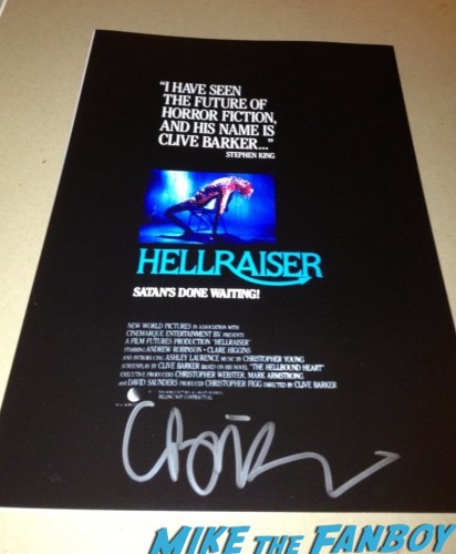 Clive Barker Comic Signing Hellraiser Signing Autographs