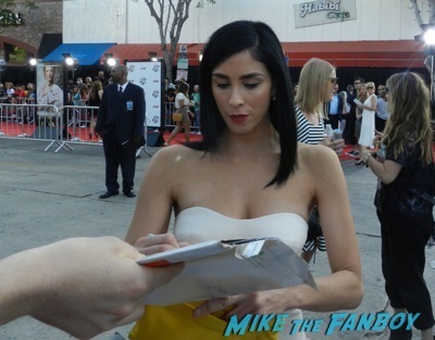 Sarah Silverman  signing autographs A Million Ways To Die in the west movie premiere signing autographs 5