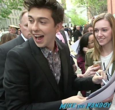 Nat Wolff signing autographs The Fault in our stars fan screening q and a 2