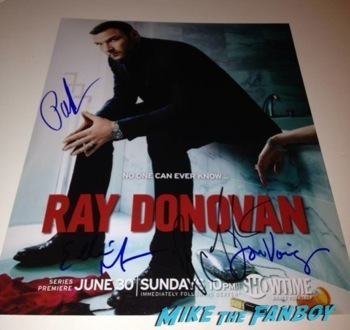 ray donovan signed autograph poster rare television academy event signing autographs 7
