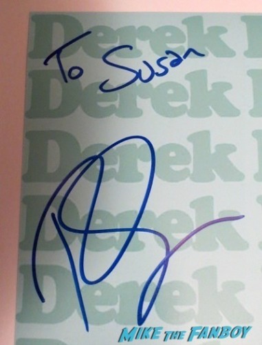 ricky gervais signed autograph Derek TV Academy Q and A ricky gervais signing autographs conan o'brien    9