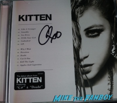 Kitten’s Chloe Chaidez live in concert amoeba records signing autographs   2