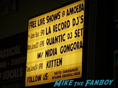 Kitten’s Chloe Chaidez live in concert amoeba records signing autographs   9
