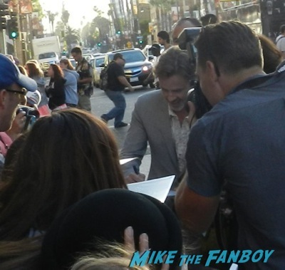 Sam Trammell signing autographs True Blood season 7 premiere anna paquin stephen moyer signing autographs   22